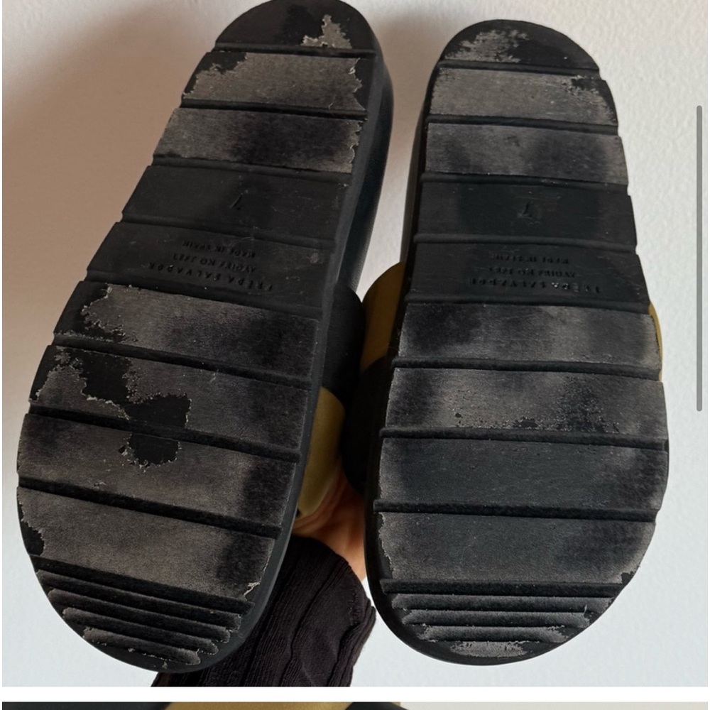 Freda Salvador Black and Tan Sandals - Picture 5 of 7